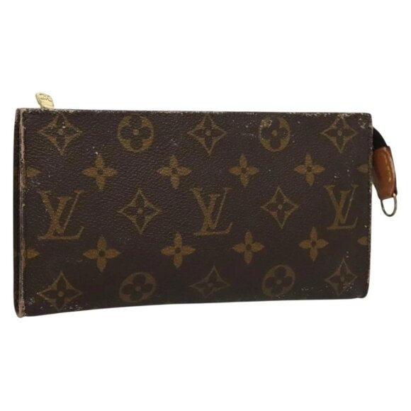 LOUIS VUITTON Monogram Bucket GM Accessory Pouch LV Auth - Picture 1 of 16